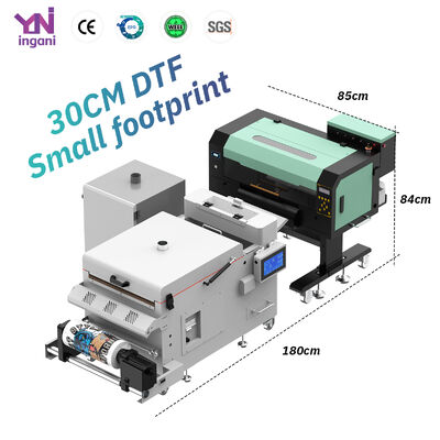 Ingani High Quality Custom Logo 2 Head I1600 Direct to Film Printing Dtf Printer Machine With Shaker and Dryer